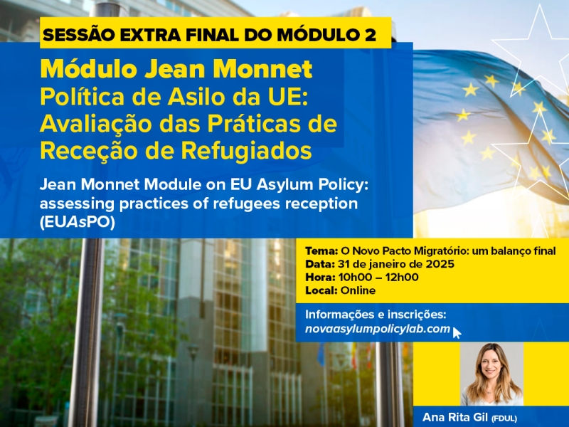 Sessão Extra Final do Módulo 2 do Módulo Jean Monnet EUAsPO | Final Extra Session of Module 2 of the Jean Monnet EUAsPO&nbsp;Module